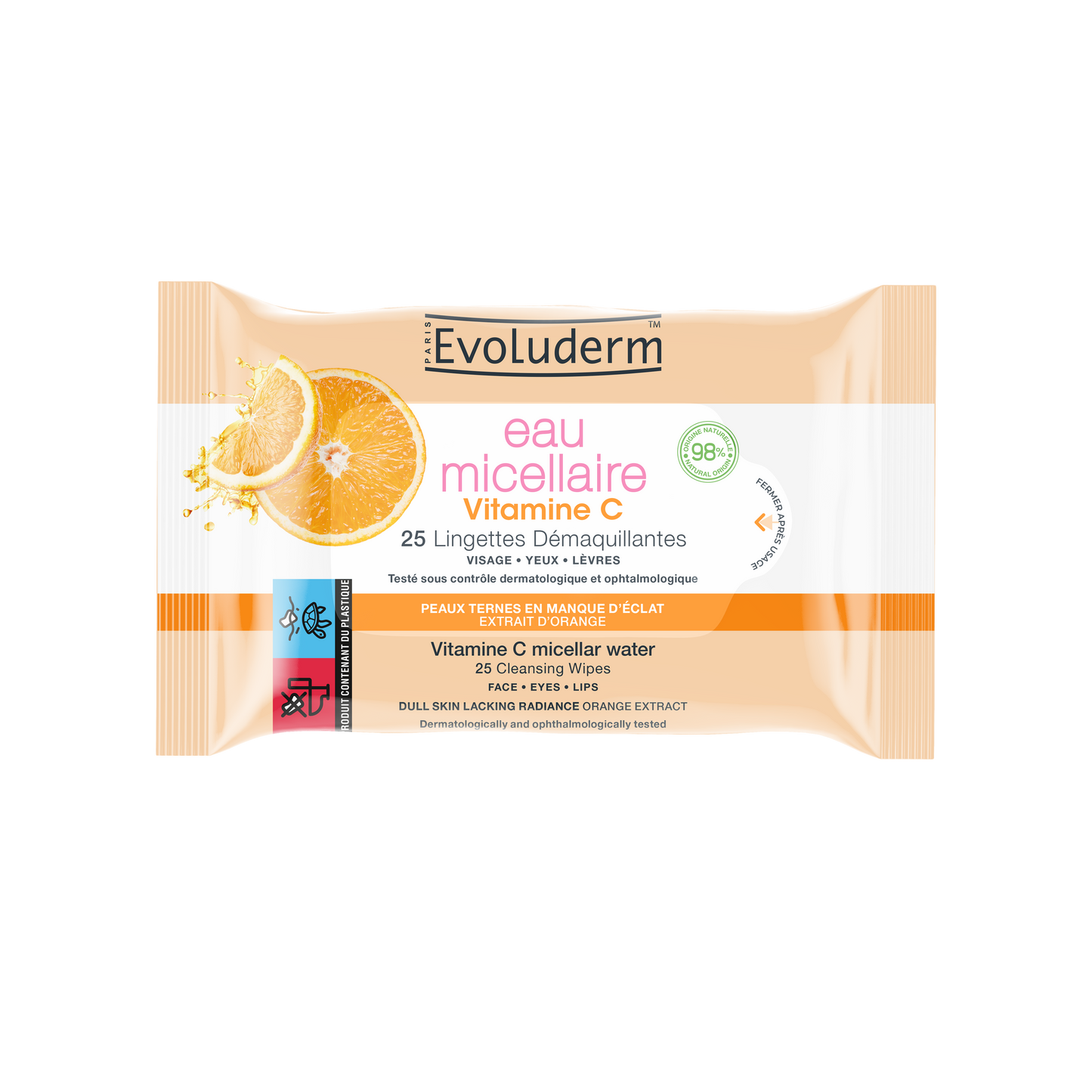 Vitamin C Micellar Water Wipes x 25pcs