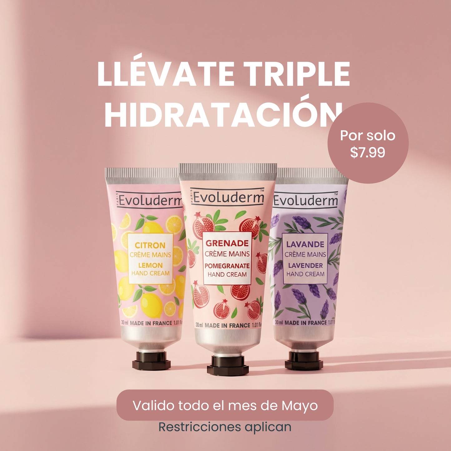 3 PACK CREMAS DE MANO